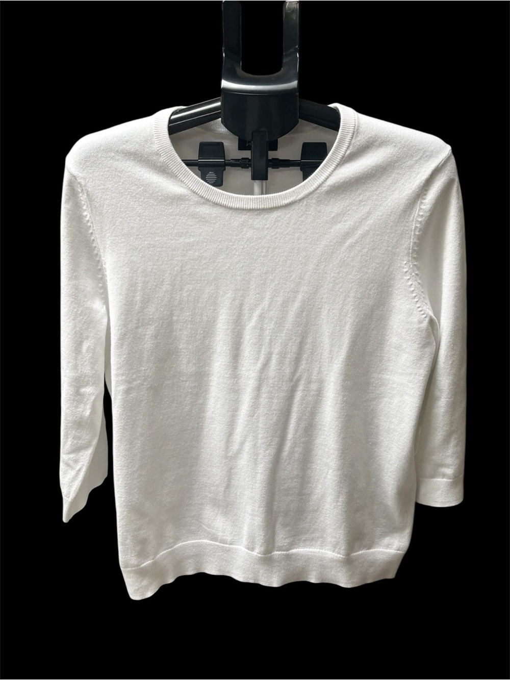 Lord & Taylor White Crewneck Sweater, XL